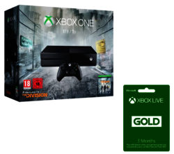 MICROSOFT Xbox One with Tom Clancy's The Division & Xbox LIVE Gold Membership 3 Month Subscription Bundle